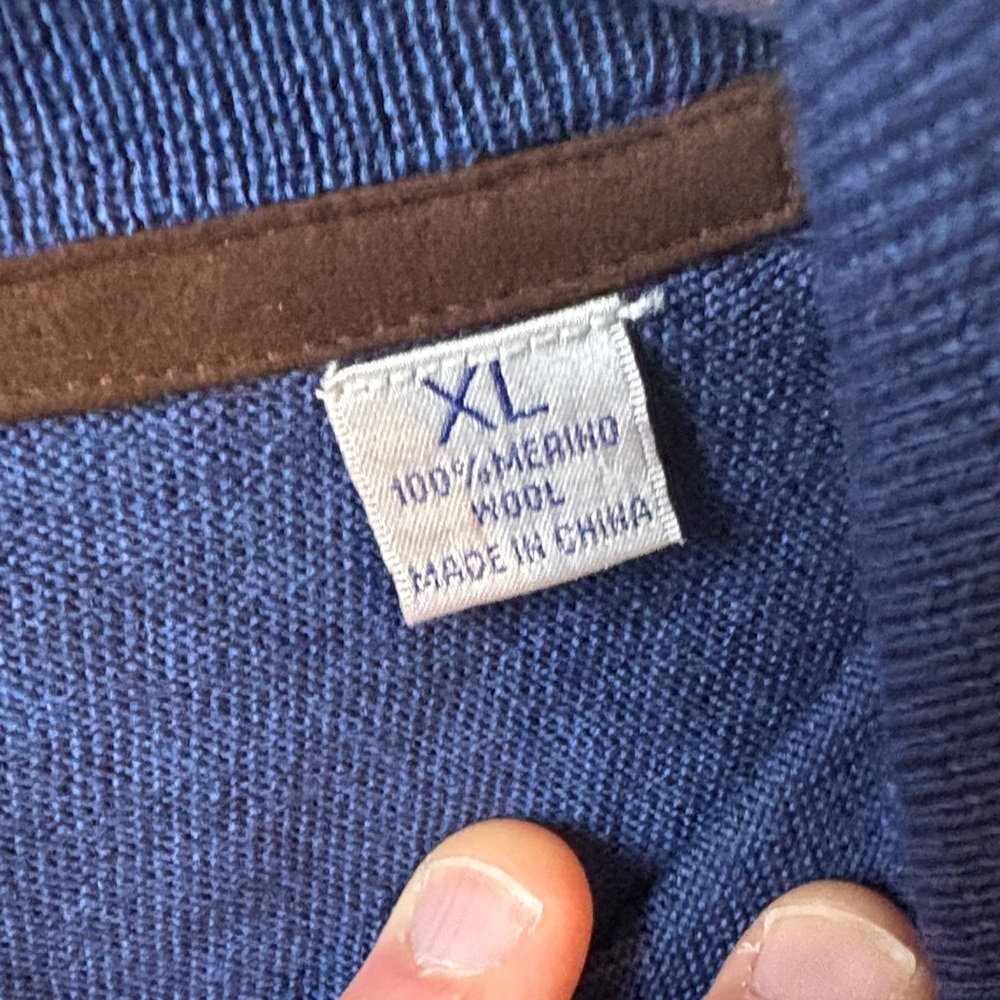 Byford London 100% Merino Wool Zip up‎ Sweater - Picture 2 of 6